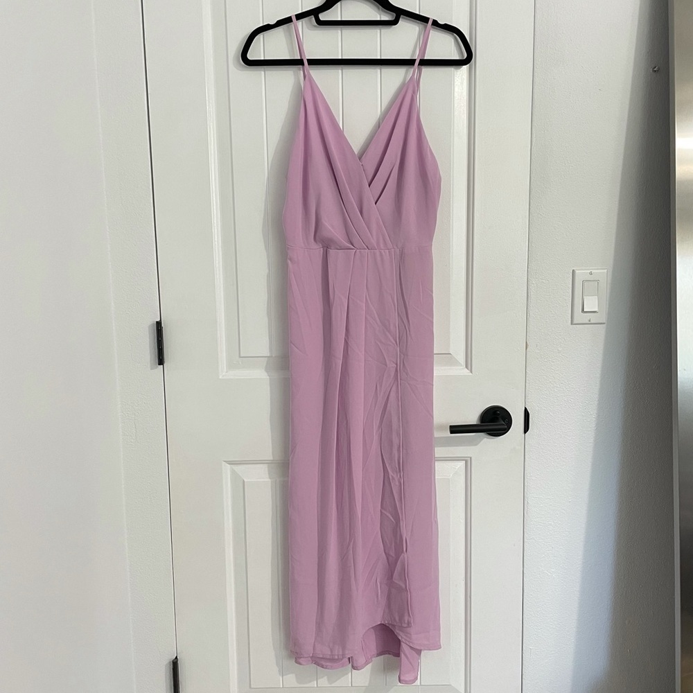 NWT All in Favor Lavender Spaghetti Straps Dress